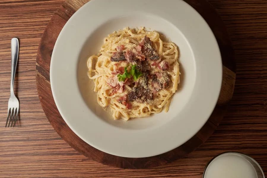 Anteprima contenuto: dettaglio della carbonara